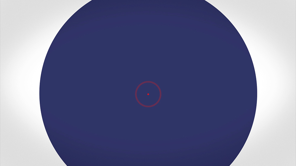 A screenshot from the Renk image-clip: showing a large blue circle